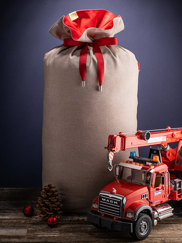 HOLIDAY "Big Truck Lifesaver" Fabric Gift Bag (JUMBO)