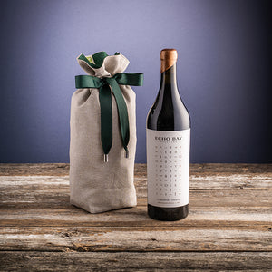 HOLIDAY "Wine Bottle" Fabric Gift Bag
