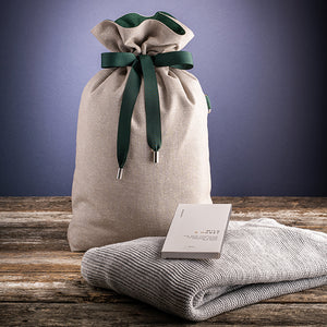 HOLIDAY "Wool Sweater" Fabric Gift Bag (MEDIUM)